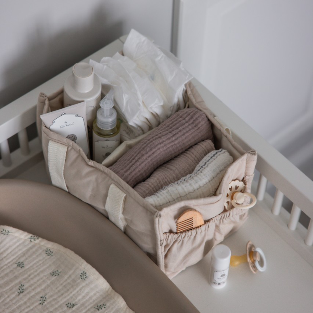 Sebra Stoff-Korb für Wickelzubehör Morning Beige