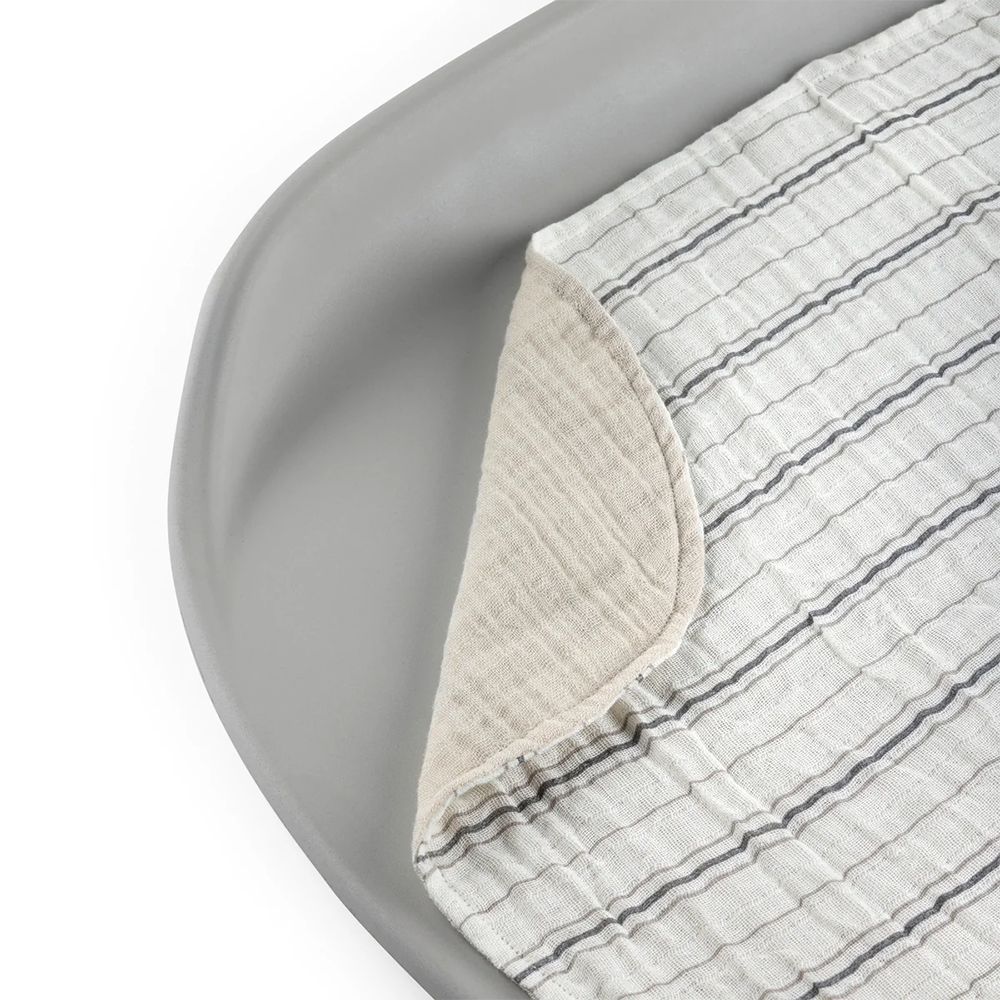 Sebra Musselin Wickelunterlage 2er-Set Cream Stripe