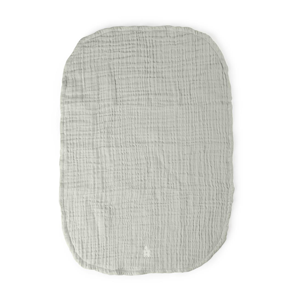 Sebra Matelas à langer en mousseline, lot de 2, vert brume