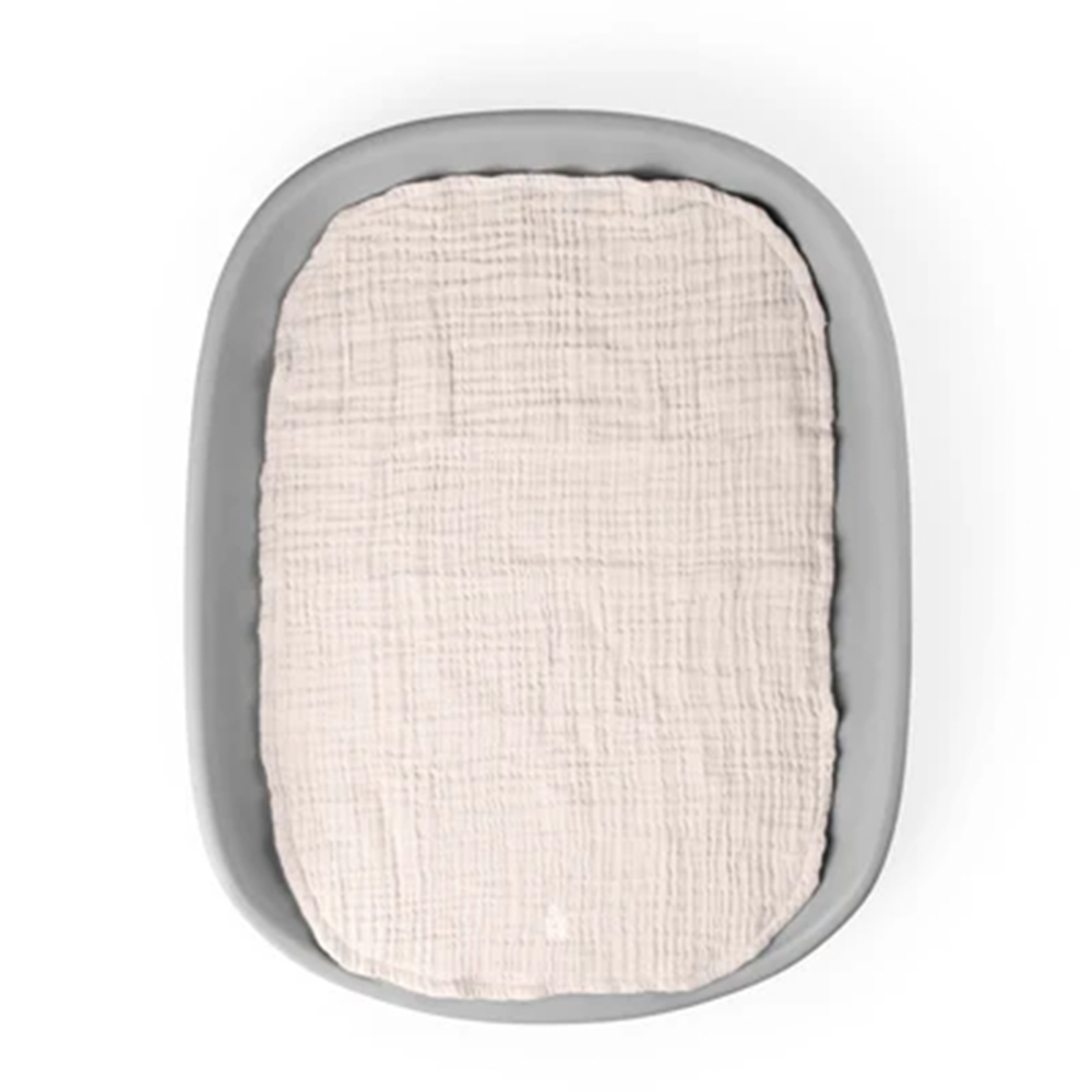 Sebra Muslin Changing Mat 2-Pack Birchbark Rose