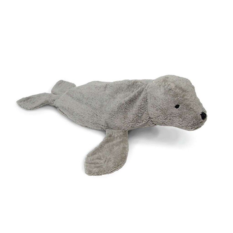 Senger Naturwelt Kuscheltier/Wärmekissen Robbe Gross Grau Vegan
