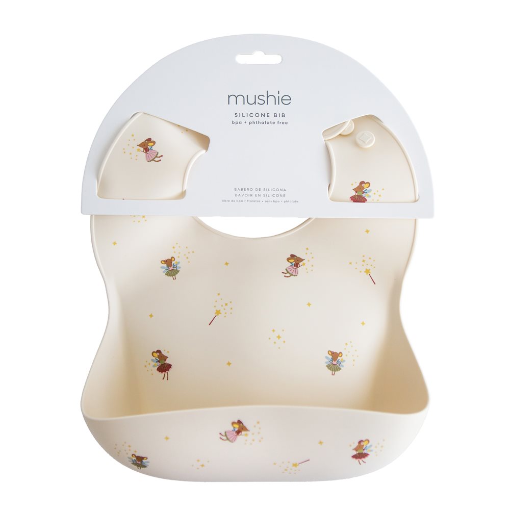 Mushie  Silikon Lätzchen  Fairy Mice - Online MY SNOWFLAKE