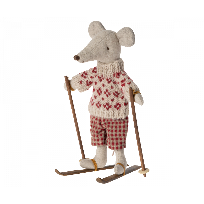 Maileg Ski und Skistöcke für Mama & Papa Maus