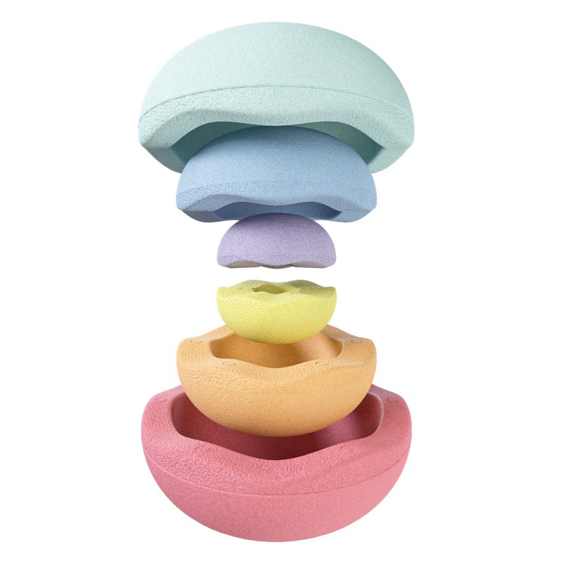 Einzelne Teile des Inside Rainbow Pastel Sets 