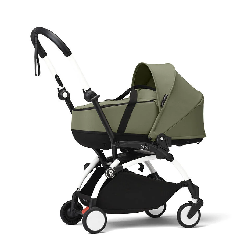 Stokke® YOYO³ avec nacelle White/Olive