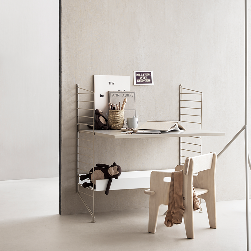 Montant de sol String Furniture 'System' 85x30 cm Beige