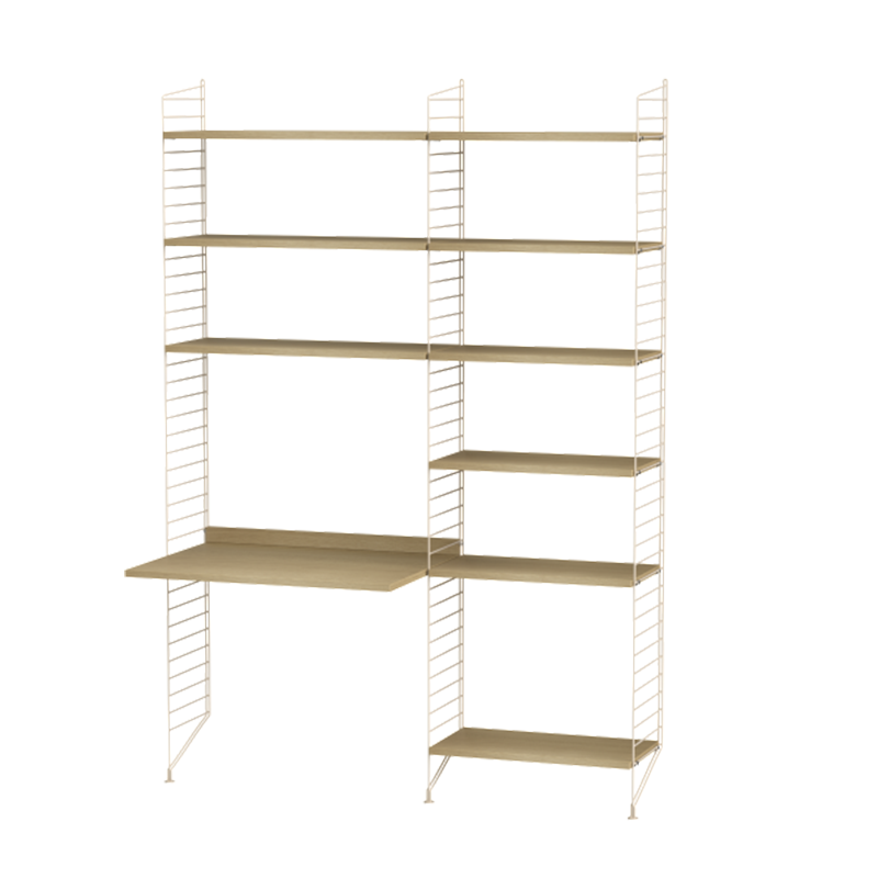 String Furniture Schreibtischkombination D Eiche/Beige - Online MY SNOWFLAKE