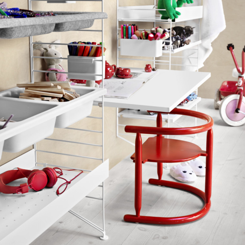 String Furniture Combinaison bureau D blanc/blanc