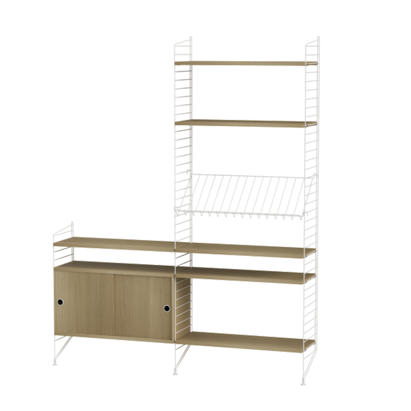 String Furniture Regalsystem K Eiche/Weiss - Online MY SNOWFLAKE
