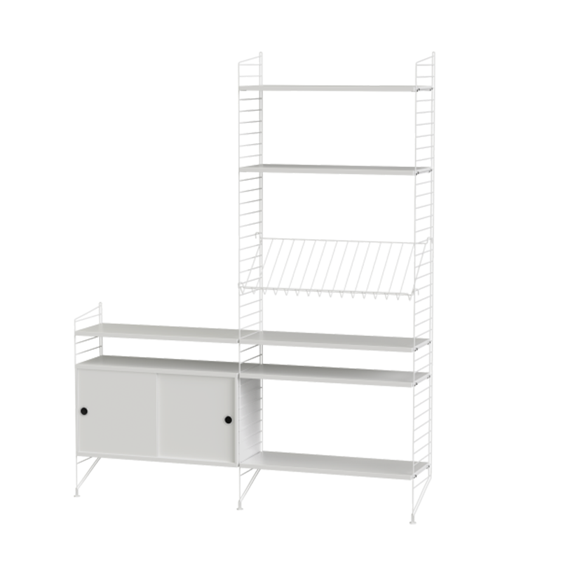 String Furniture Regalsystem K Weiss/Weiss