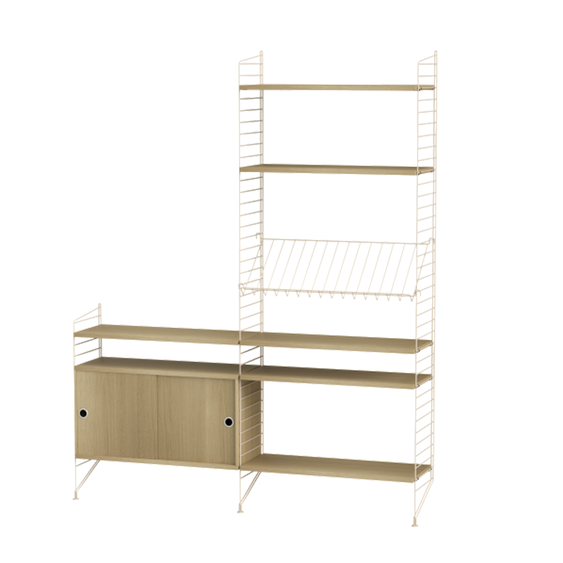 String Furniture Regalsystem K Eiche/Beige - Online MY SNOWFLAKE