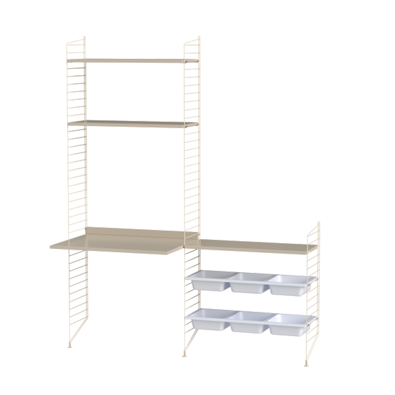 String Furniture Combinaison de bureau E Beige/Beige