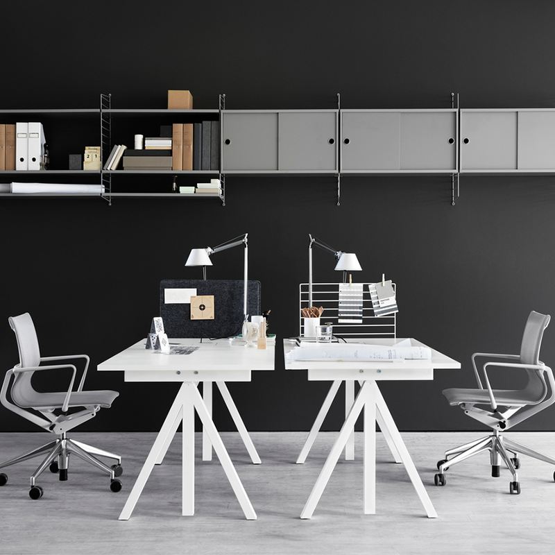 String Furniture Schreibtisch 120 x 78 'Works' Weiss