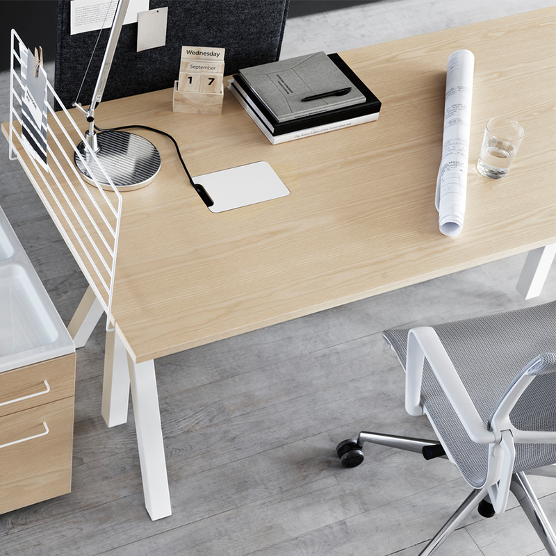 String Furniture Schreibtisch 120 x 78 'Works' Esche