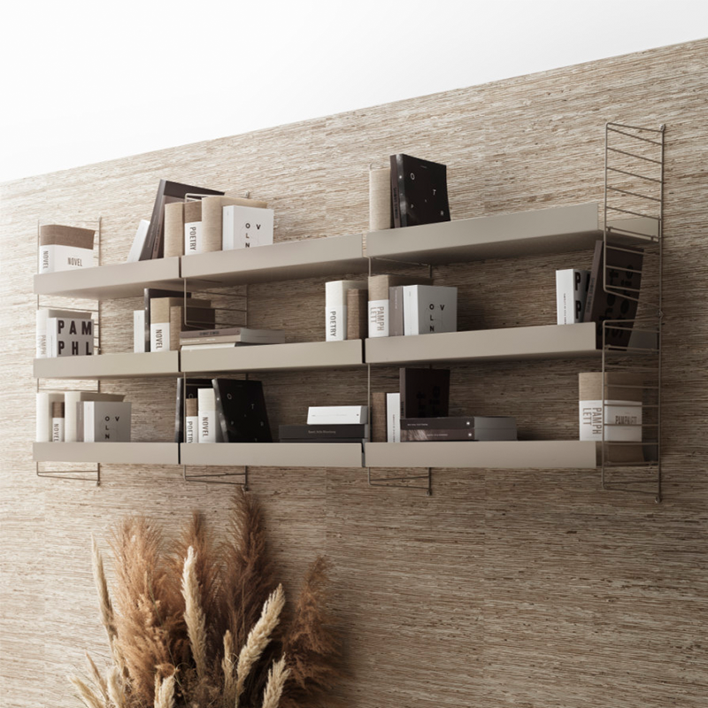 String Furniture Wandleiter 'System' 75x30 cm 2er-Set Beige