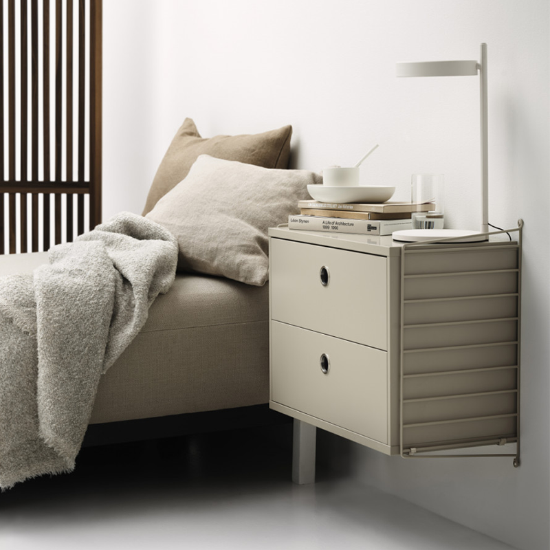 String Furniture Wandleiter 'System' 50x30 cm 2er-Set Beige