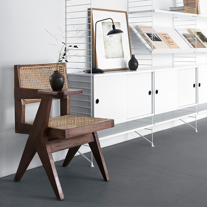 String Furniture Schrankelement mit Schiebetüren 'System' 78x30 cm Weiss