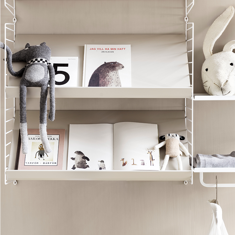 String Furniture Zeitschriftenablage 'System' 78x30 cm Beige