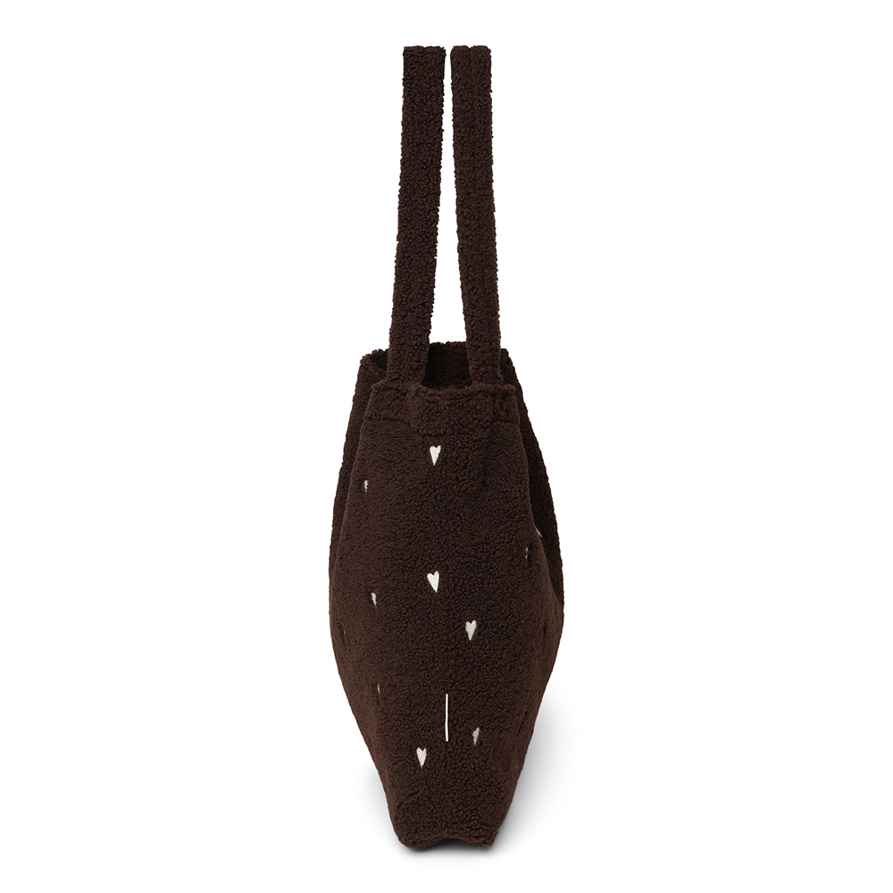 Studio Noos  Tragetasche 'Teddy Mom Bag' Chocolate Hearts