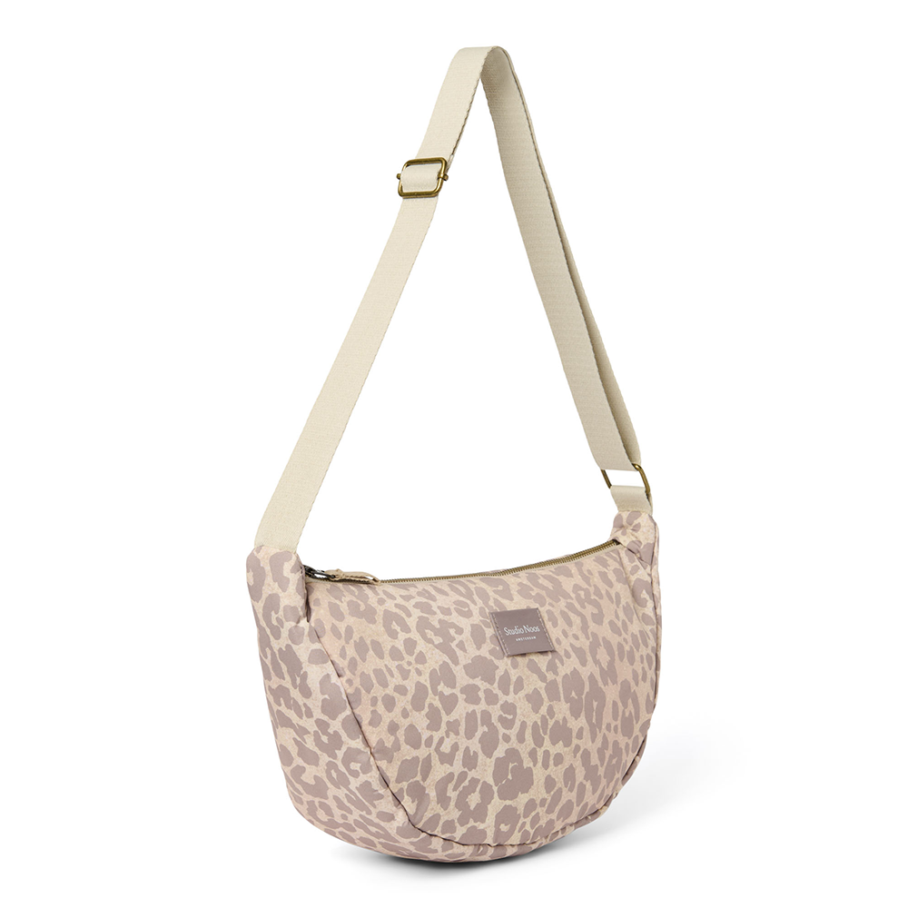 Studio Noos Gürteltasche für Erwachsene 'Puffy' Beige Leopard