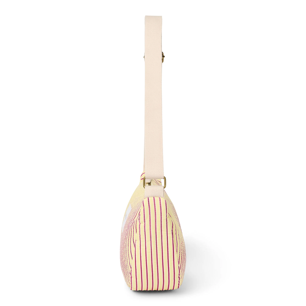 Sac banane Studio Noos pour adulte « Poplin » rayé jaune beurre