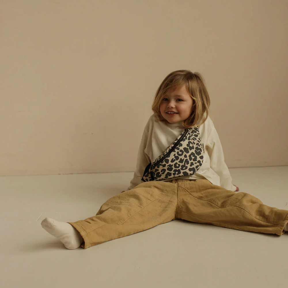 Studio Noos Gürteltasche Mini für Kinder 'Soft Cotton' Leopard