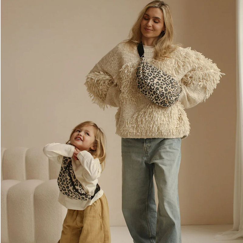 Studio Noos Gürteltasche für Erwachsene 'Soft Cotton' Leopard