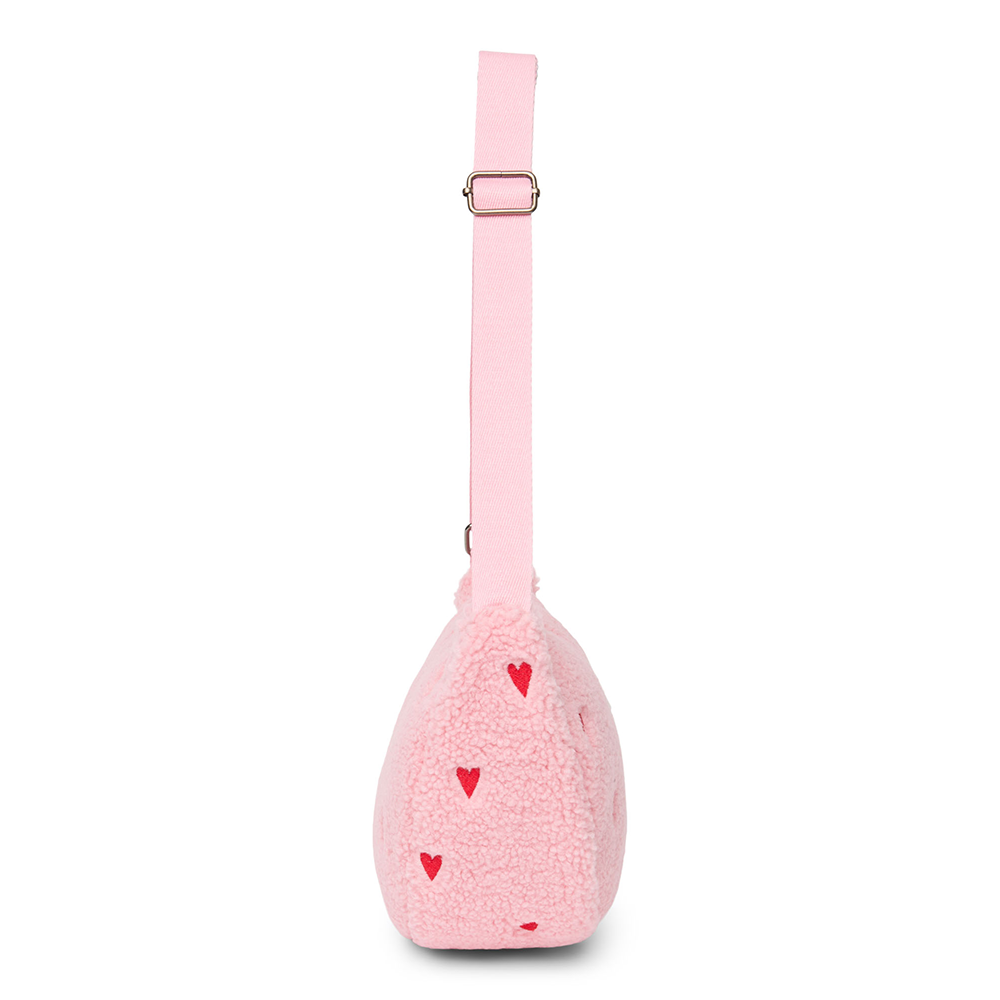 Studio Noos Gürteltasche für Erwachsene 'Teddy' Light Pink Hearts