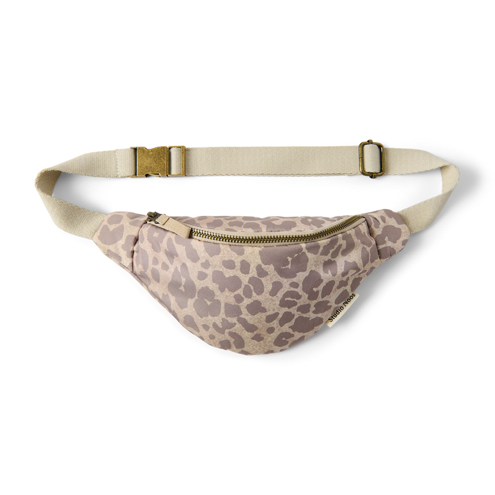 Studio Noos Gürteltasche Mini für Kinder 'Puffy' Beige Leopard
