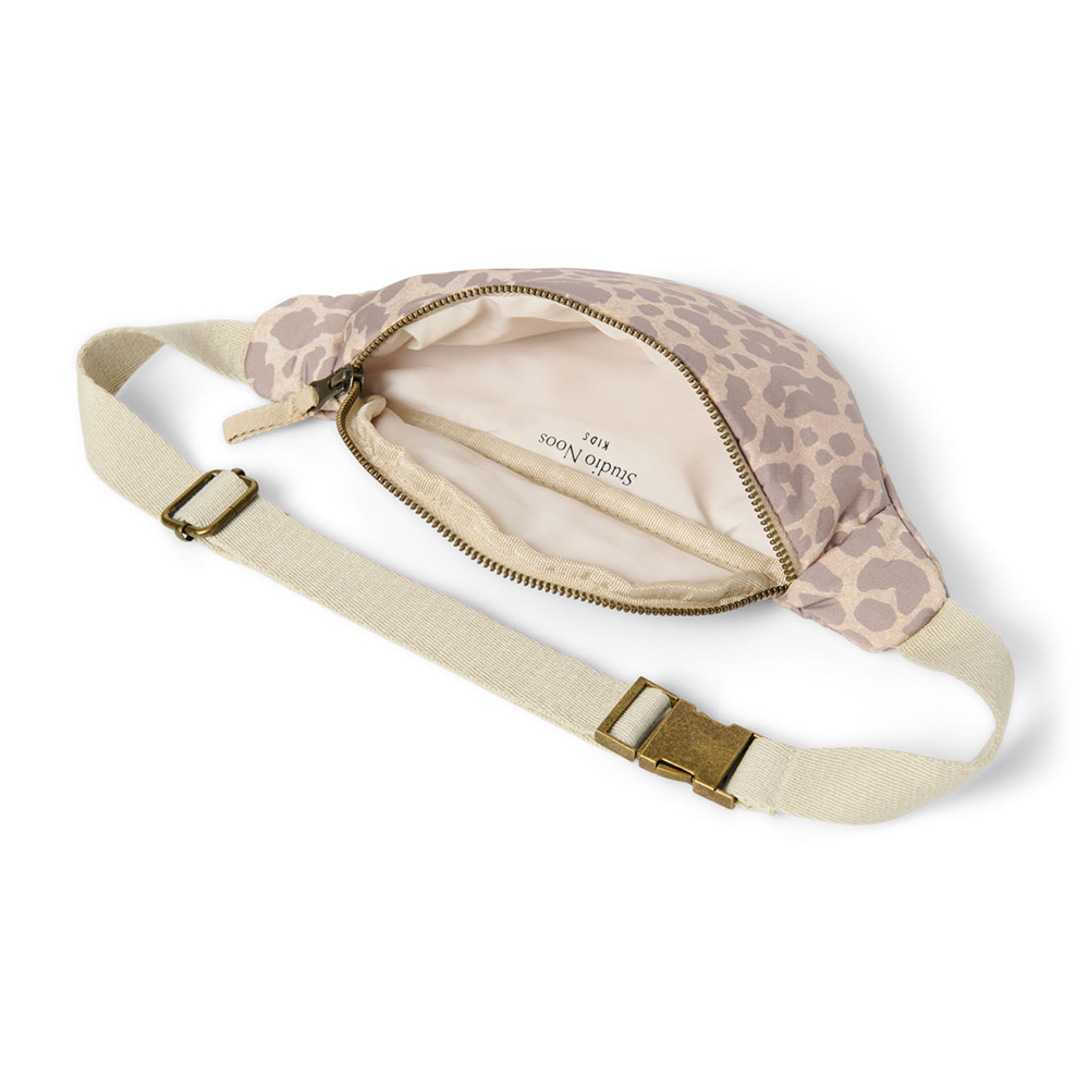 Studio Noos Gürteltasche Mini für Kinder 'Puffy' Beige Leopard