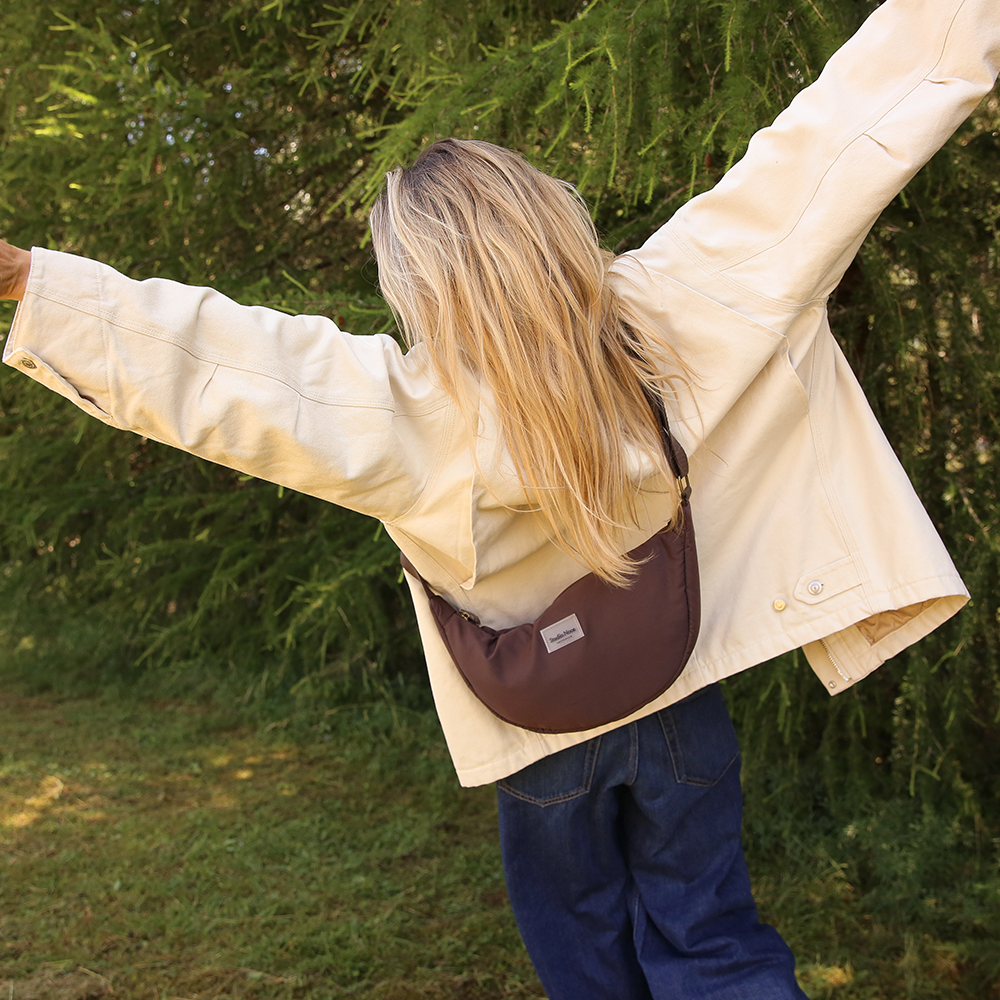 Studio Noos Belt Bag for Adults 'Puffy' Brown