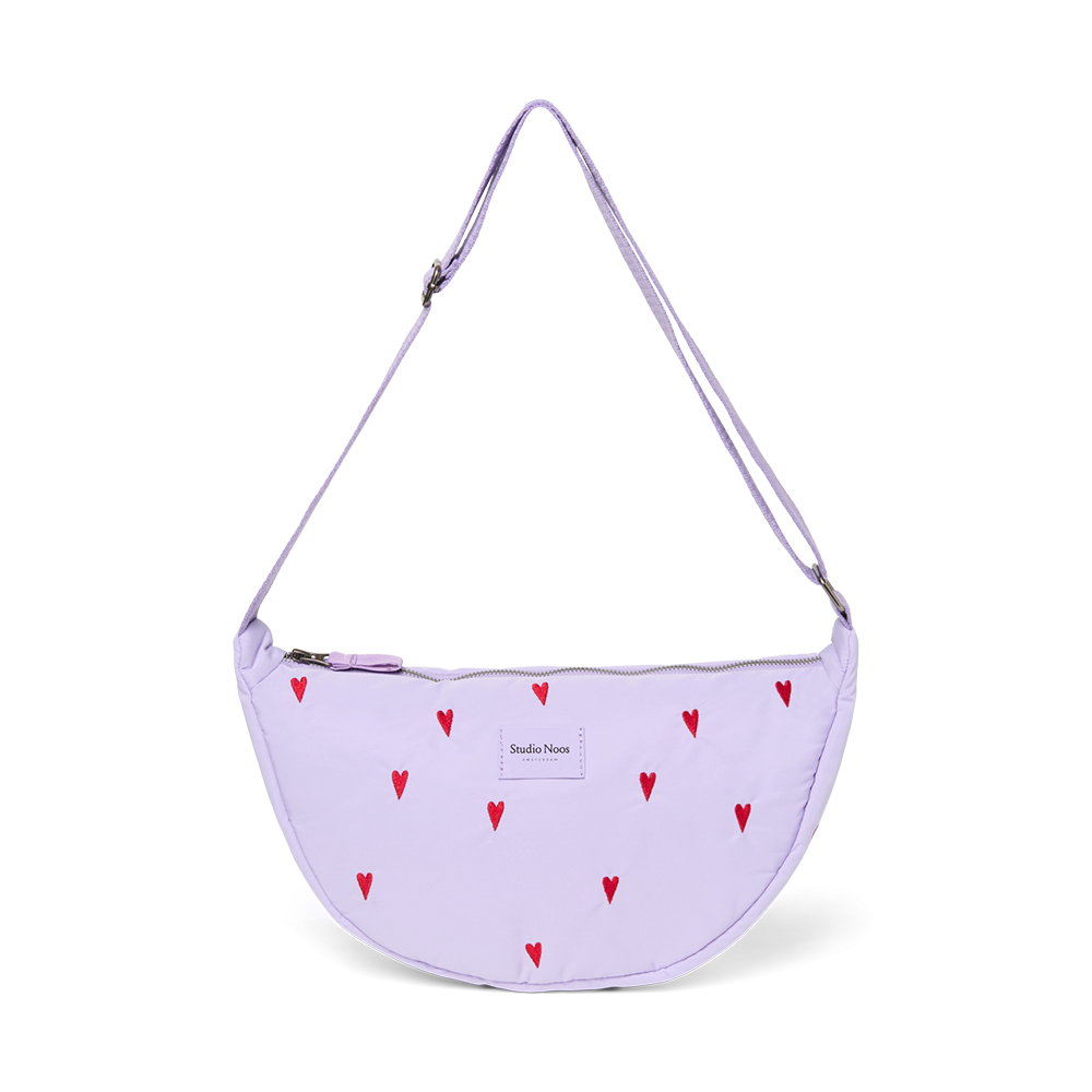 Studio Noos Gürteltasche für Erwachsene 'Puffy' Purple Hearts - Online MY SNOWFLAKE