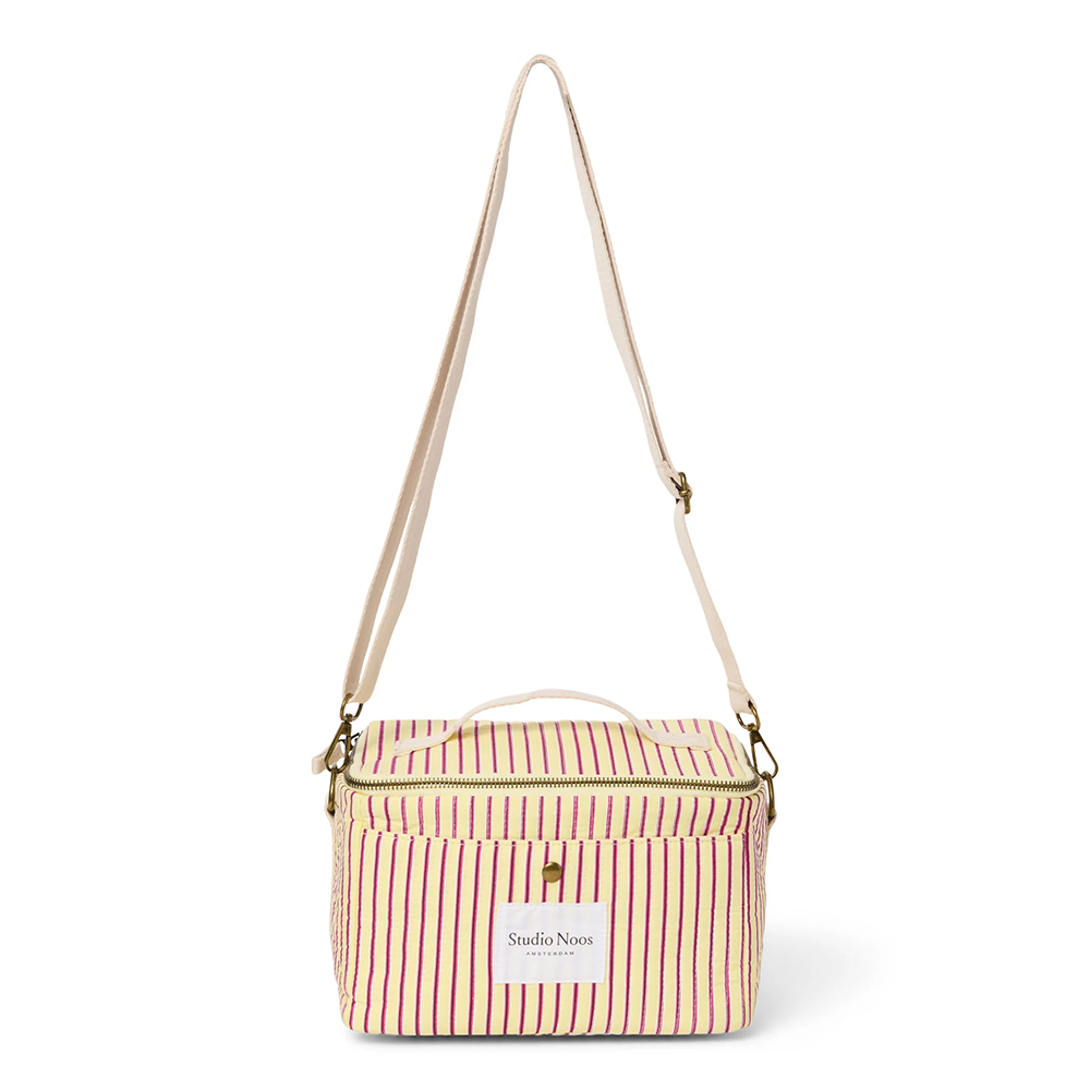 Studio Noos Sac isotherme « Poplin » Butter Yellow Striped