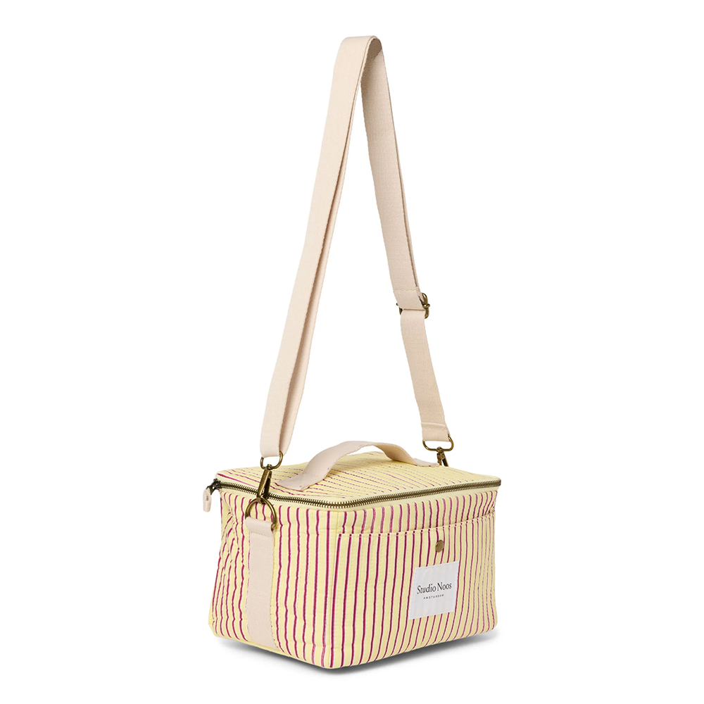 Studio Noos Sac isotherme « Poplin » Butter Yellow Striped