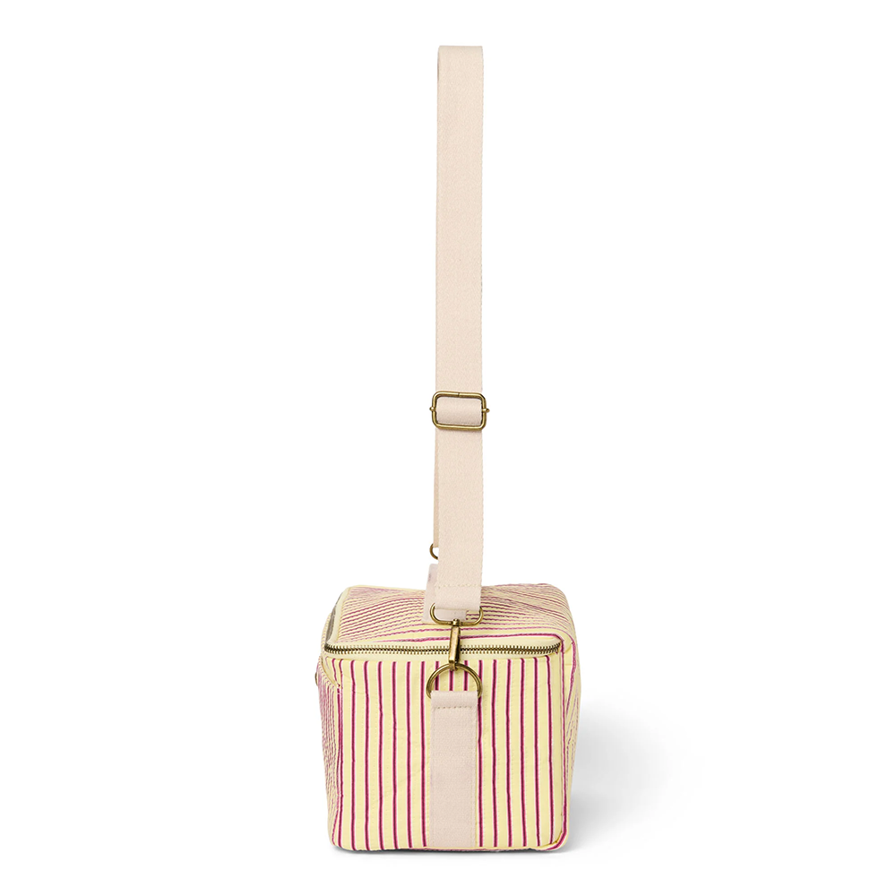 Studio Noos Sac isotherme « Poplin » Butter Yellow Striped