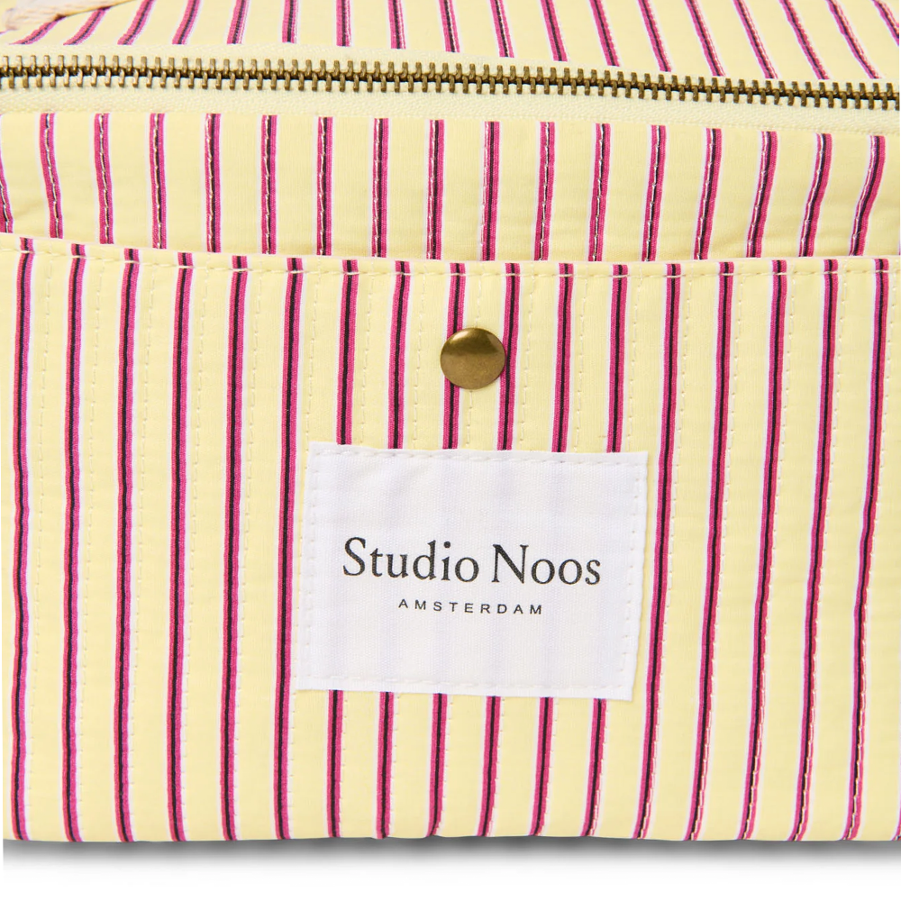Studio Noos Sac isotherme « Poplin » Butter Yellow Striped
