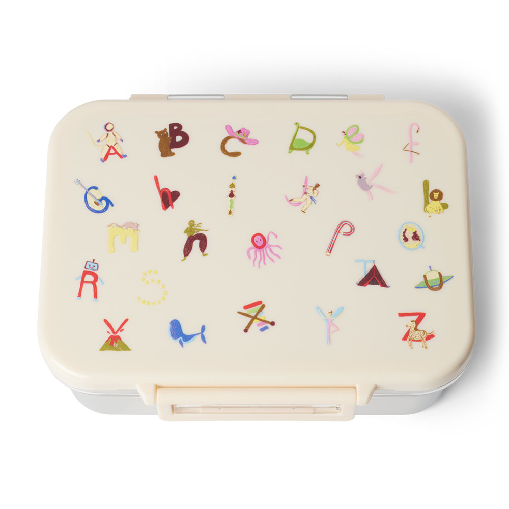 Studio Noos Edelstahl Lunchbox Alphabet