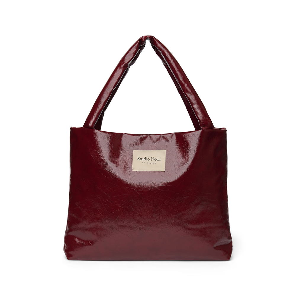 Studio Noos  Tragetasche 'Mom Bag' Veganes Leder Burgundy