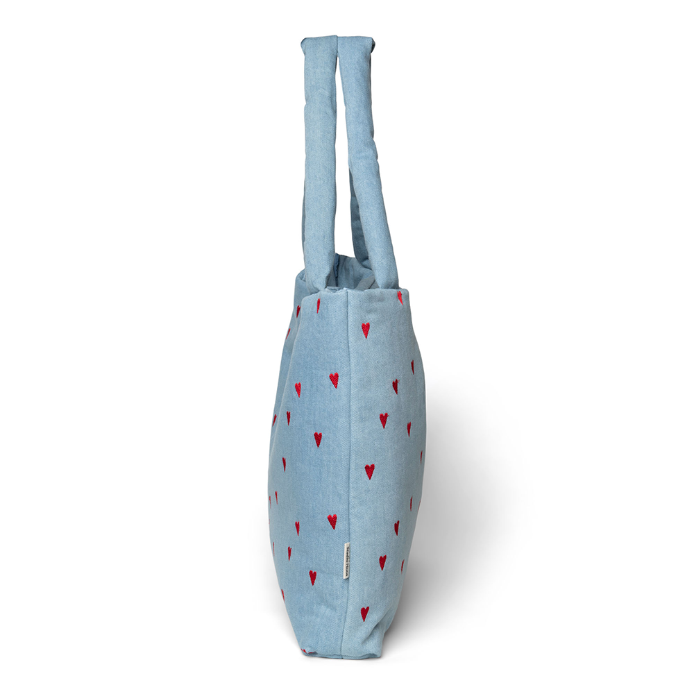 Studio Noos Tragetasche 'Denim' Hearts - Online MY SNOWFLAKE