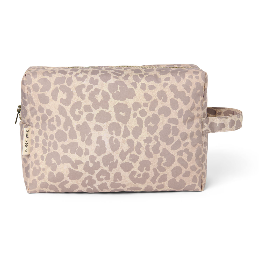 Studio Noos Necessaire 'Puffy' Beige Leopard