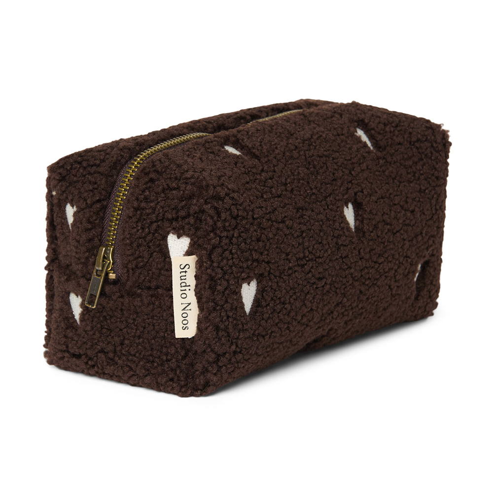 Studio Noos  Necessaire 'Teddy' Chocolate Hearts