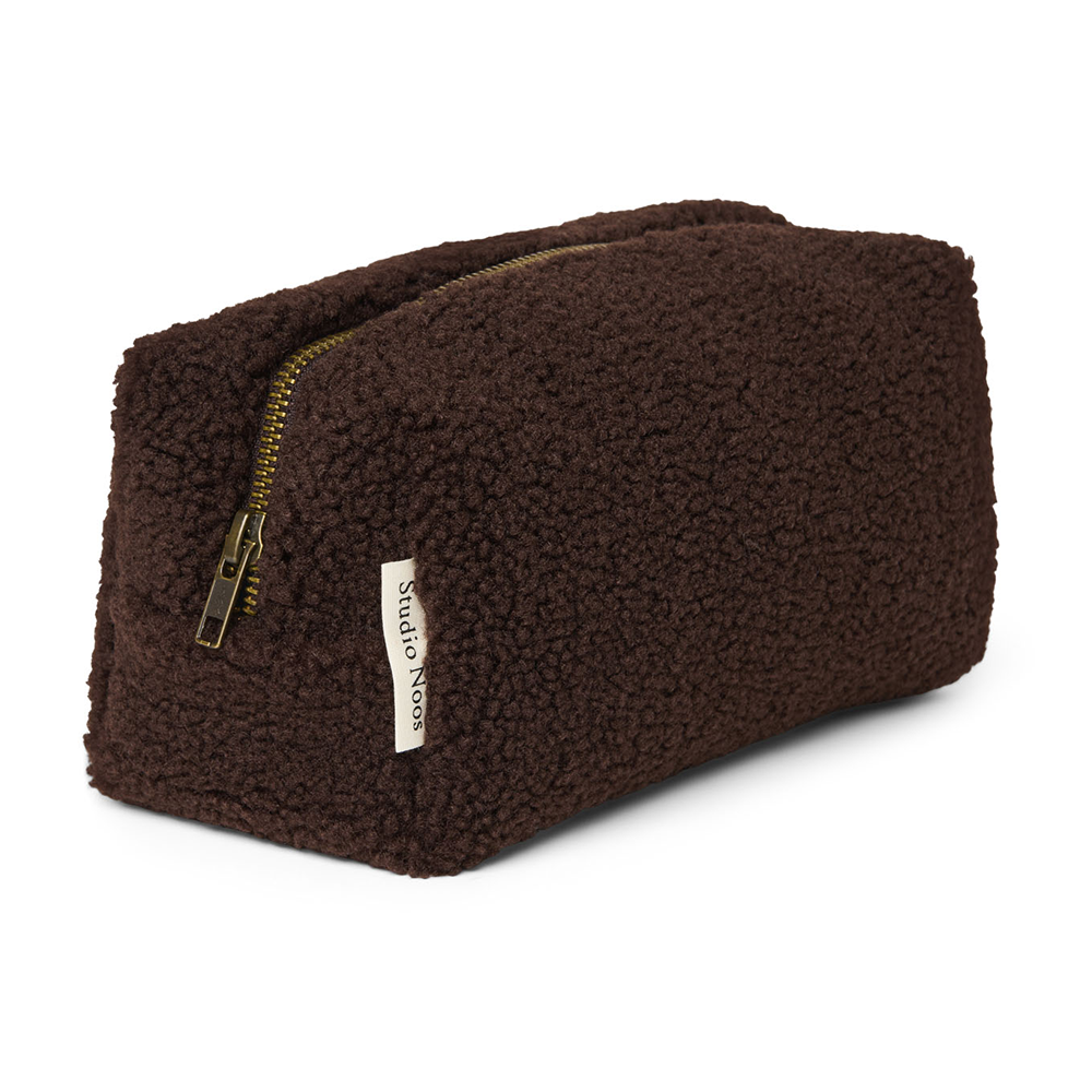 Studio Noos  Necessaire 'Teddy' Chocolate