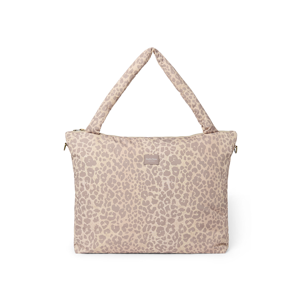 Studio Noos Wickeltasche 'Puffy' Beige Leopard