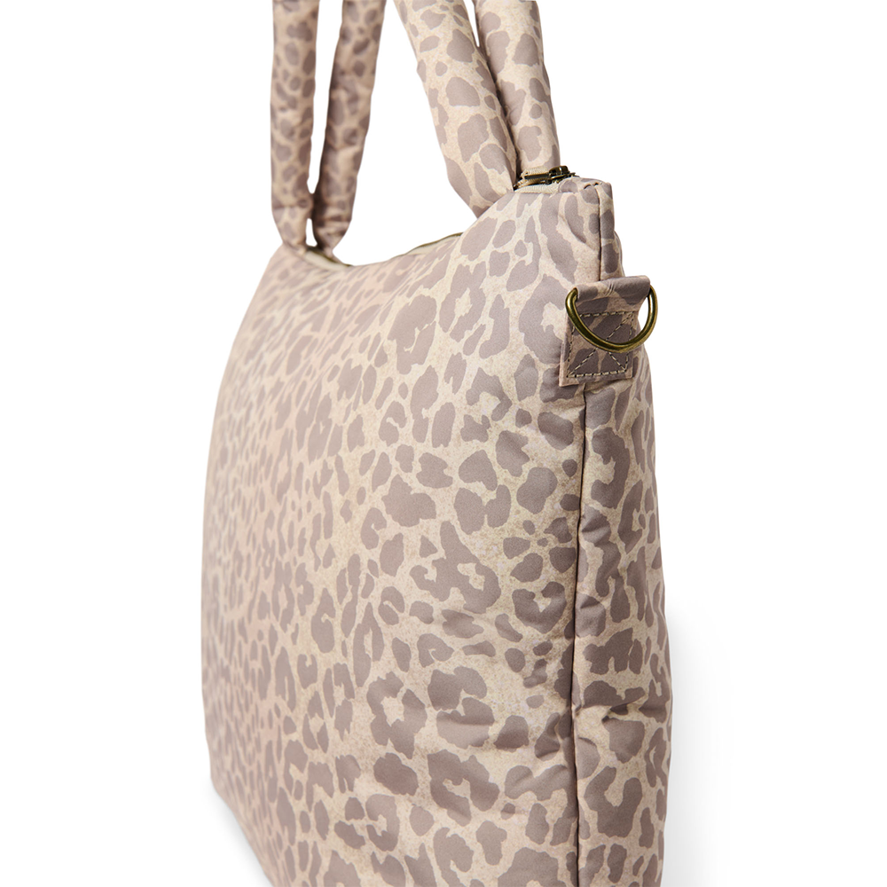 Studio Noos Wickeltasche 'Puffy' Beige Leopard