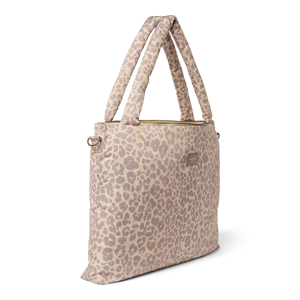 Studio Noos Wickeltasche 'Puffy' Beige Leopard