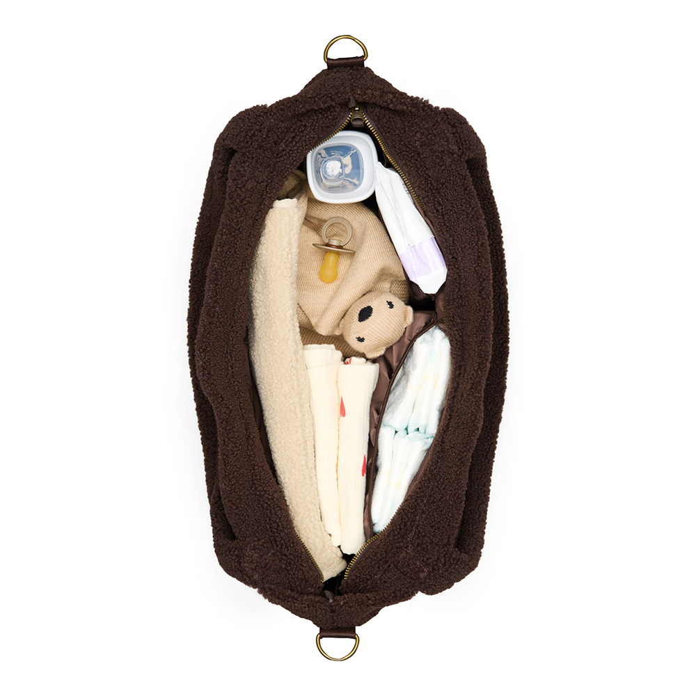 Studio Noos Wickeltasche 'Teddy' Chocolate Hearts