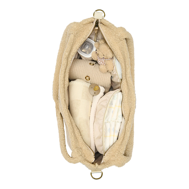 Studio Noos Changing Bag 'Teddy' Ecru