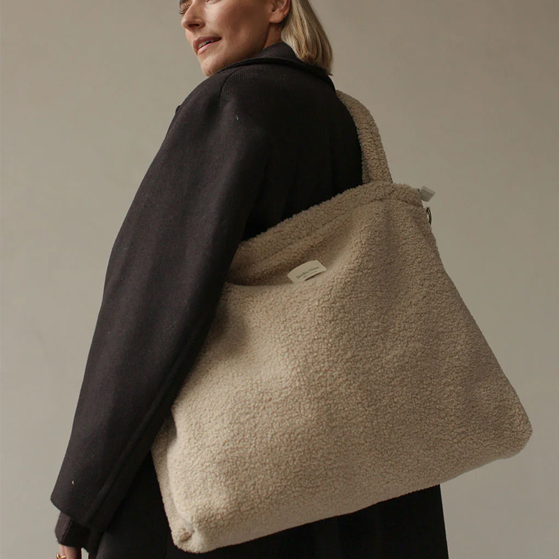 Studio Noos Changing Bag 'Teddy' Ecru