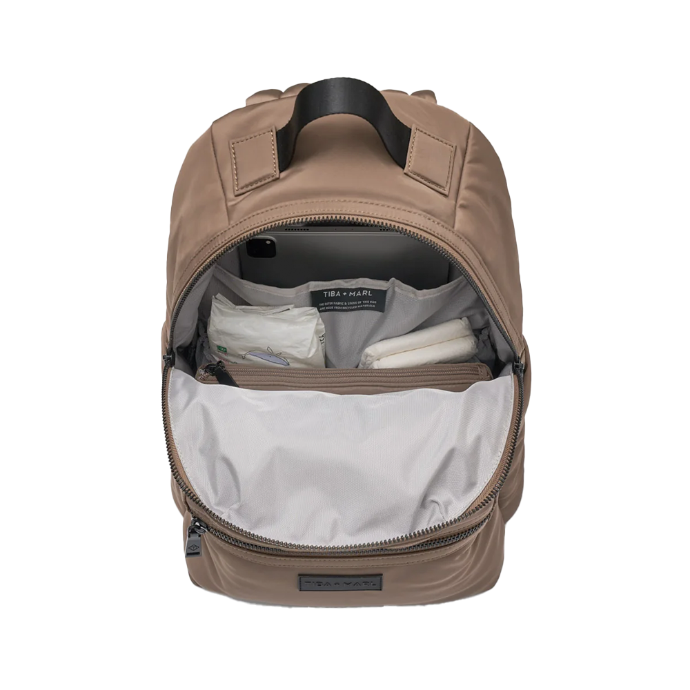 TIBA + MARL  Wickelrucksack mit Wickelunterlage 'Elwood 2.0'  Mocha