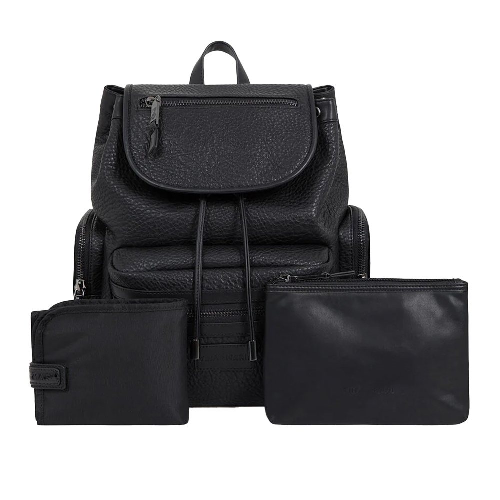 TIBA + MARL  Wickelrucksack mit Wickelunterlage 'Kaspar'  Black